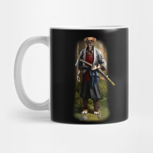 Exclusive Hand Drawn Samurai Dog | Samurai Collection Item-4 (Dog) | by Rendigart Studio Mug